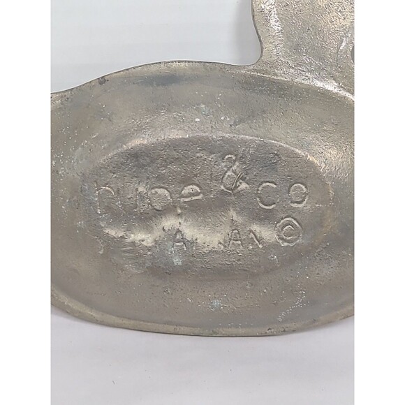 Vintage Brass Duck Bird Trinket Dish Decor Rustic Hunting Country - Picture 4 of 5